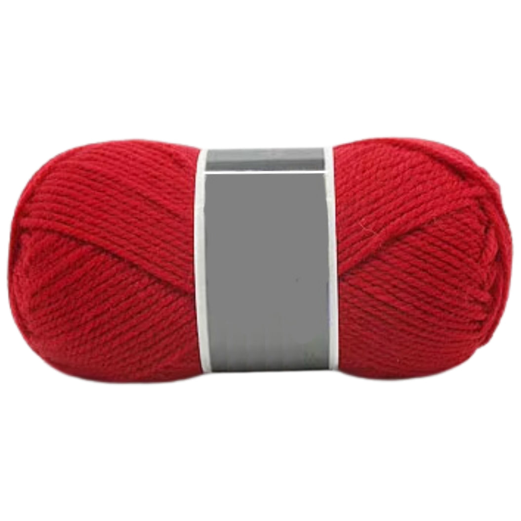 Bulky Merino Wool and Acrylic Blended Knitting Yarn for Craft Projects, 100 Grams/3.53oz 120 Yards