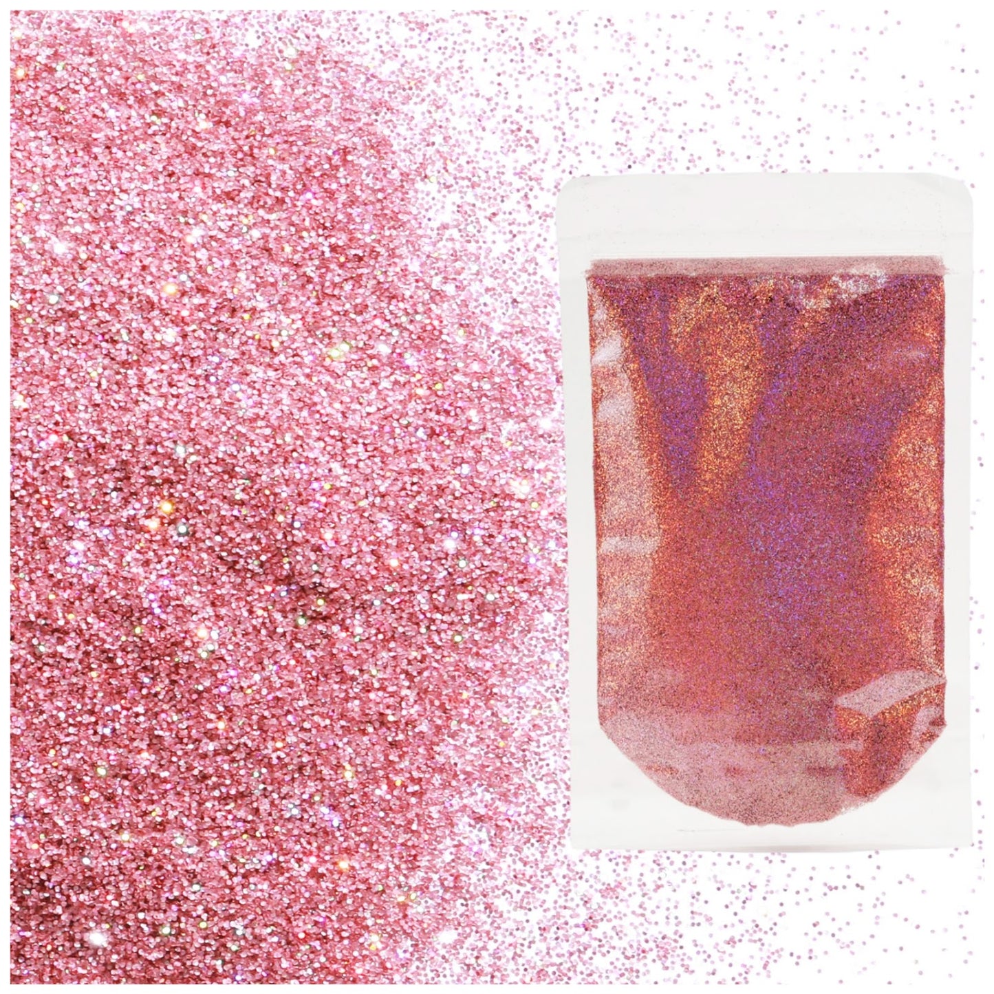 Holographic Fine Glitter 2mm 1/128 for Crafts Resin Jewelry Keychains and Party Decorations