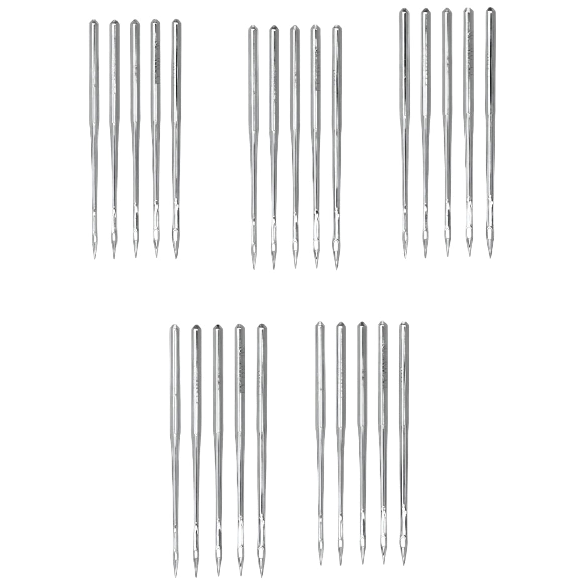 Size 80 12 Sharp Sewing Machine Needles for Quilting and Topstitching, Pack of 5