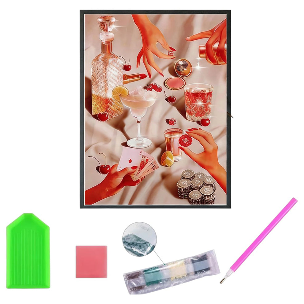 5D Full Drill Diamond Painting Kit 30x40cm HD Canvas with Tools for DIY Wall Decor Gift Crafts