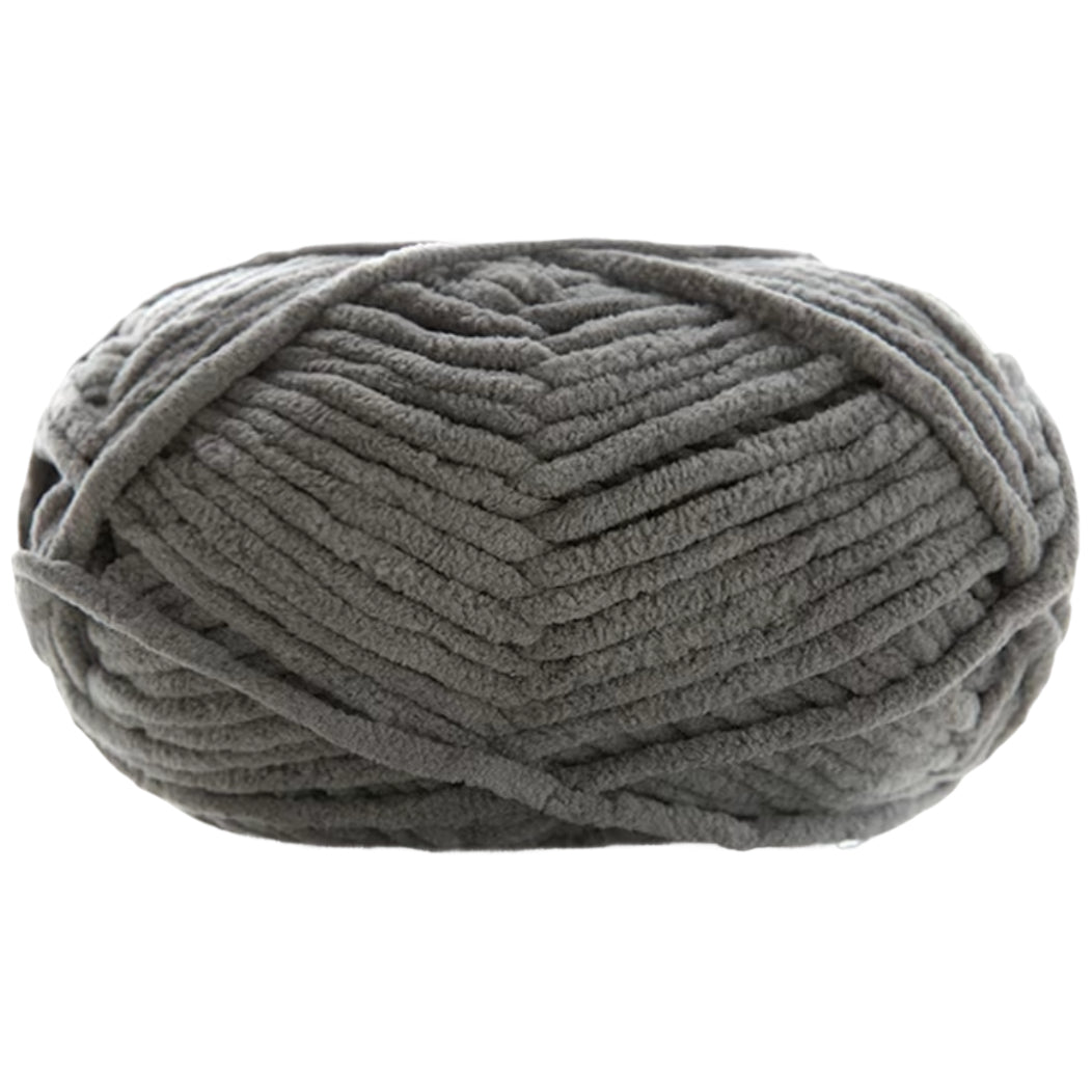 Super Bulky Chenille Velvet Yarn – Size 6 Fluffy Plush Yarn for Crocheting, Amigurumi, and Baby Blankets, 100g/3.53oz 120 yards