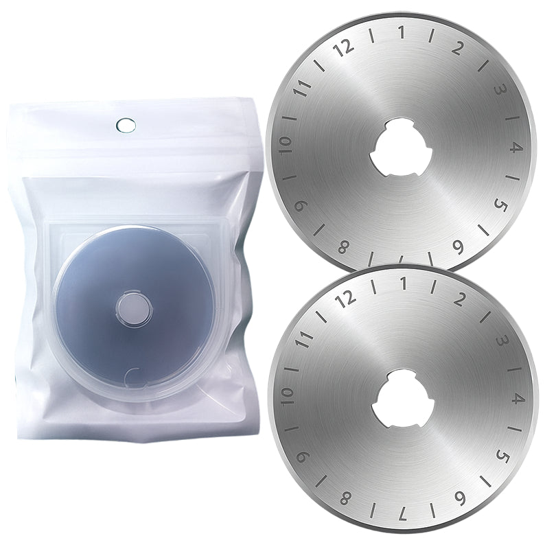 Rotary Cutter Replacement Blades for Fabric, Paper, Leather, Sewing, Quilting, and Craft Projects