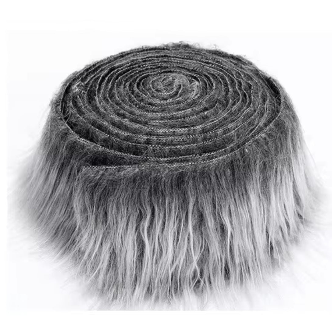 60" by 2" Faux Washed Fur Trim Fabric Strip for DIY, Wedding, Gnome Beards & Holiday Decor