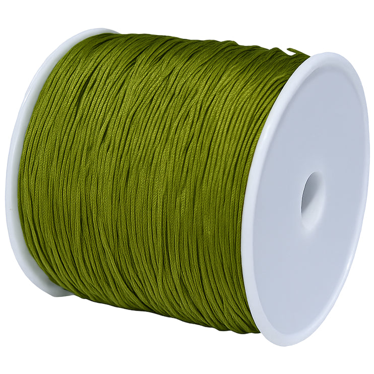 1mm Cotton Waxed Cord 175 Yards String for Jewelry Making, Beading, and Bracelets