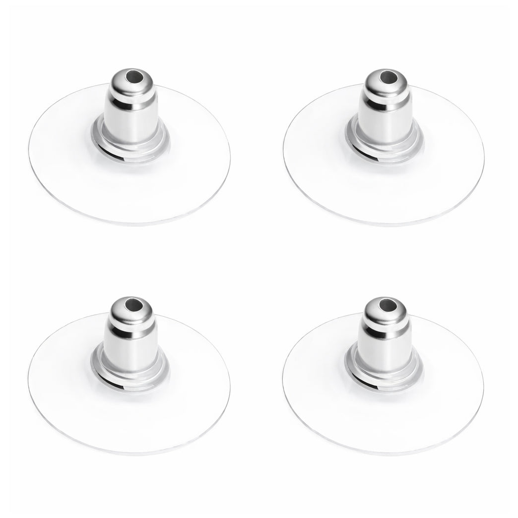 Clear Silicone Earring Backs Hypoallergenic Soft Rubber Stud Earring Safety Stoppers