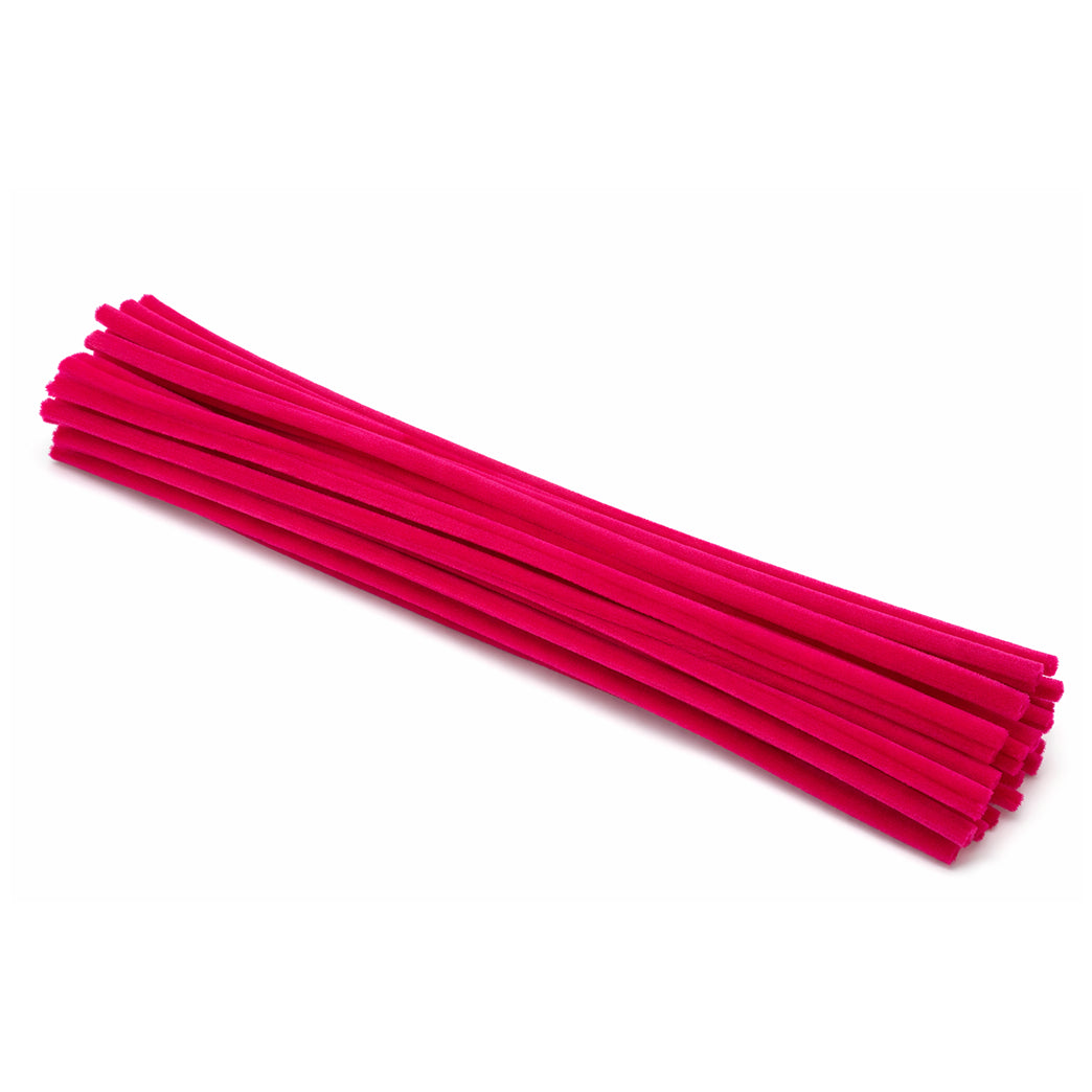 11.8 Inch Chenille Stem Pipe Cleaners 6 to 7mm for DIY Crafts and Kids Projects, Pack of 100