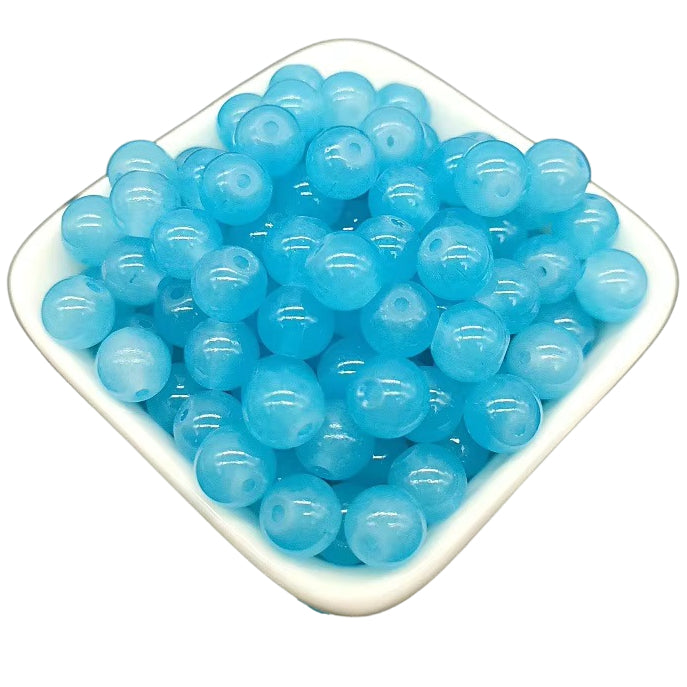 Multicolor Natural Stone Beads for Jewelry Making Round Genuine Gemstone Beading Set, Pack of 100