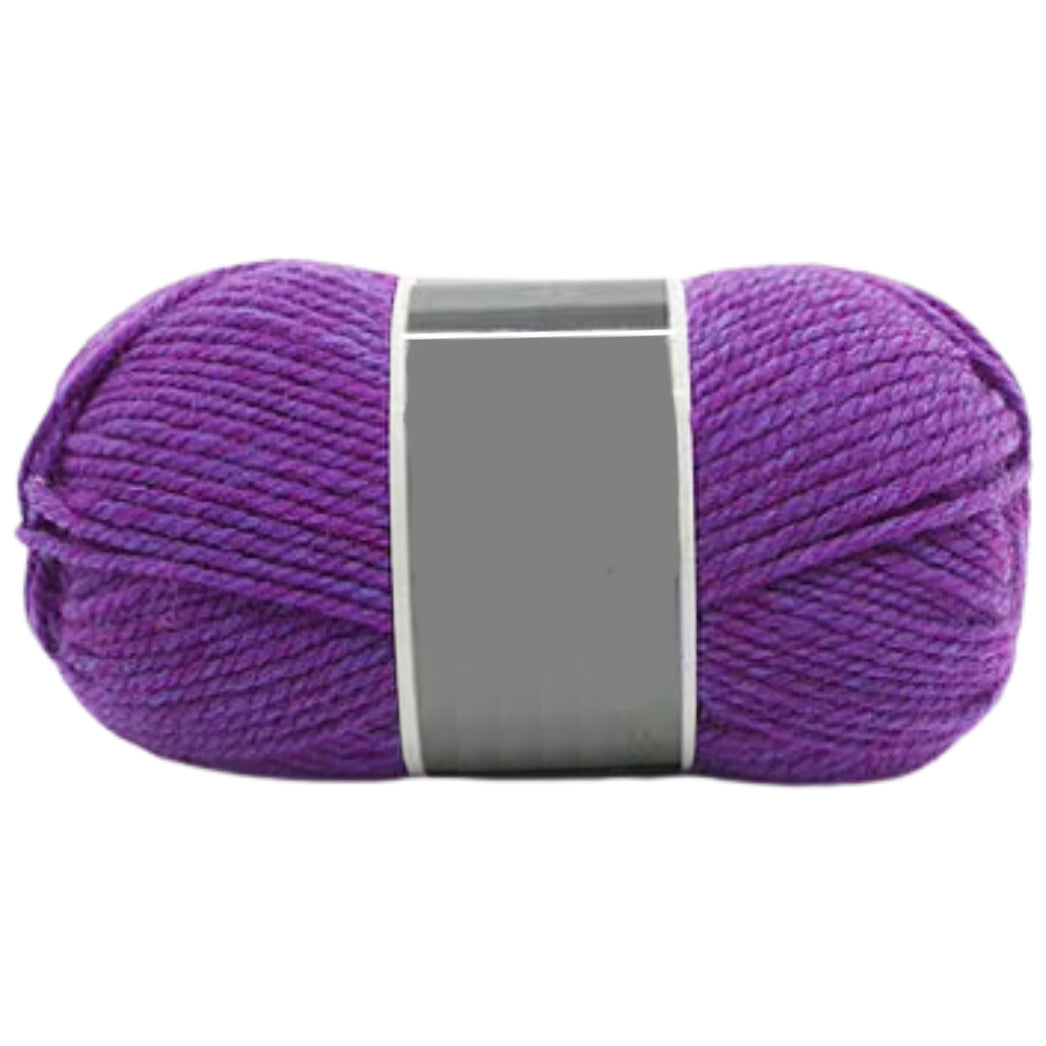 Bulky Merino Wool and Acrylic Blended Knitting Yarn for Craft Projects, 100 Grams/3.53oz 120 Yards