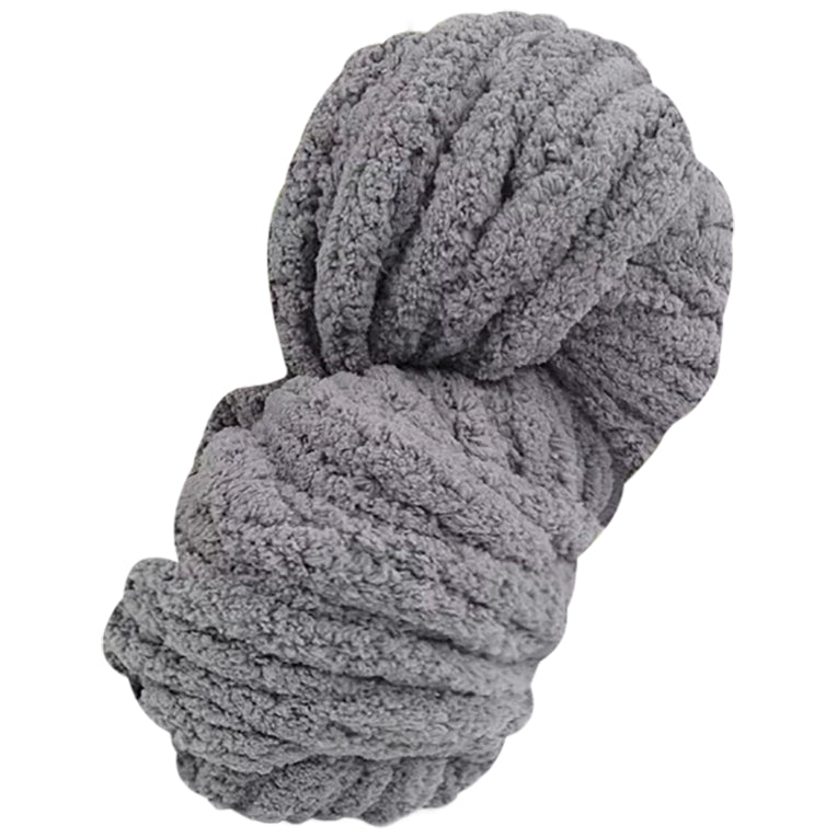 Super Chunky Chenille Yarn Soft Thick Fluffy Polyester for Arm Knitting Blankets and Home Decor, 20mm Thick 250 Grams/8.82oz 27.34 yards