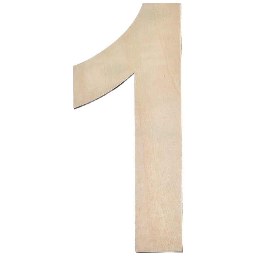 17 Inch Large Unfinished Wooden Letters and Numbers for Crafts and Home Event Decorations