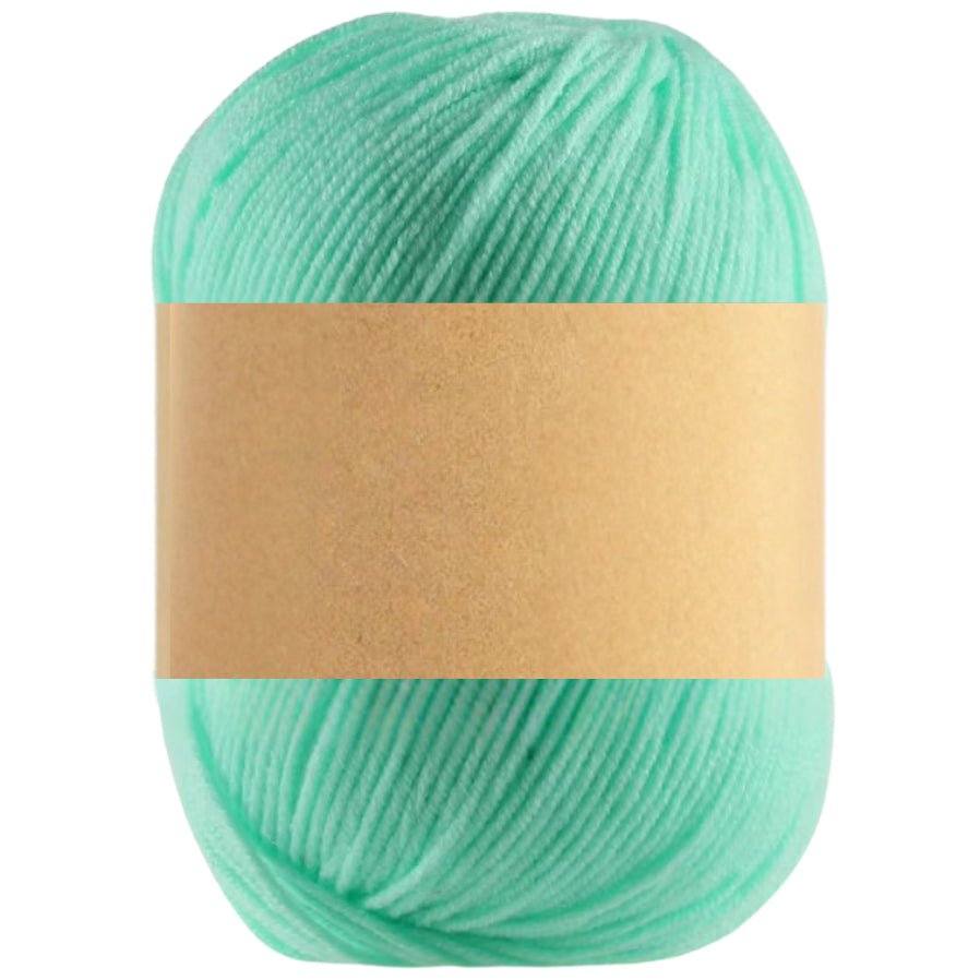 Silk Effect Microfiber Acrylic Yarn, Solid Colors for Baby Projects, 50 Grams/1.76oz 191 Yards