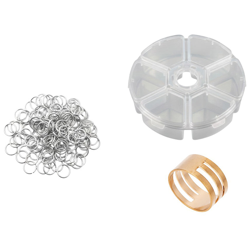 Stainless Steel 18 Gauge Jump Rings Open Connector Rings for Jewelry Making, Chainmail, Keychains and DIY Crafts