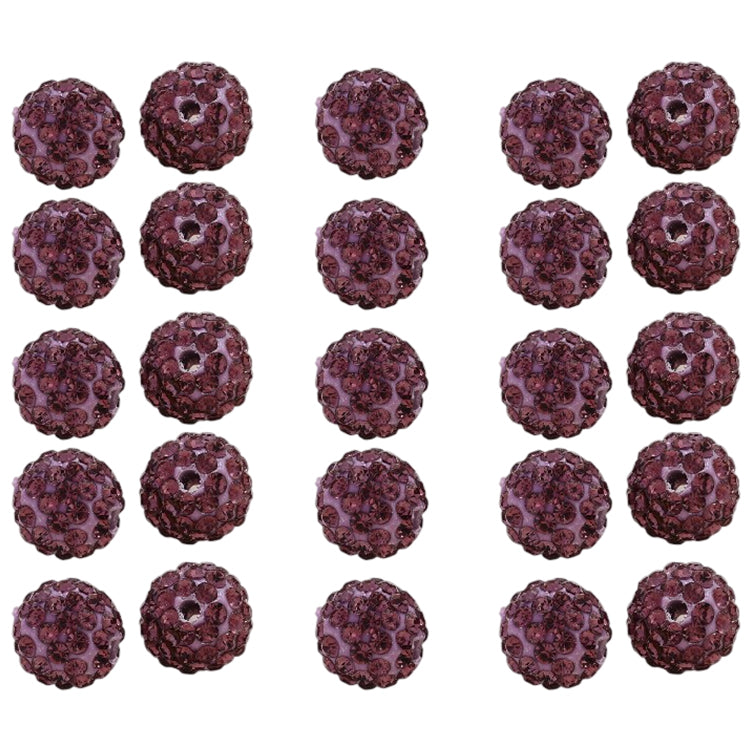 10mm White Rhinestone Beads for Jewelry Making Round Disco Crystal Beads for DIY Bracelets, Earrings and Necklaces