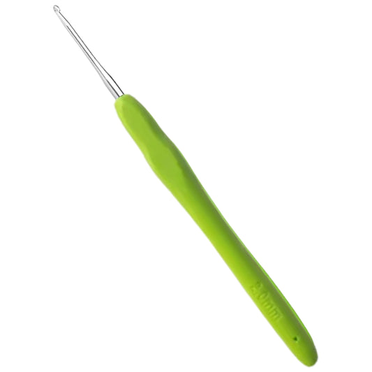 TPR Soft Handle Crochet Hooks – Ergonomic Grip with Smooth Aluminum Hook for Comfortable Crocheting