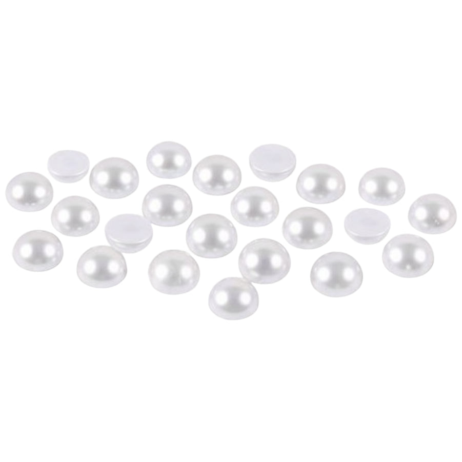 Half Round ABS Faux Flatback Pearls for Crafts Jewelry Scrapbooking and Nail Art Decoration