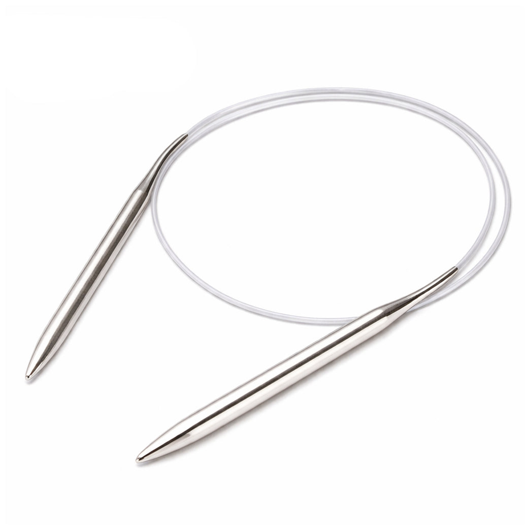 16 Inch Stainless Steel Circular Knitting Needles for Hats Sleeves Socks and Small Projects