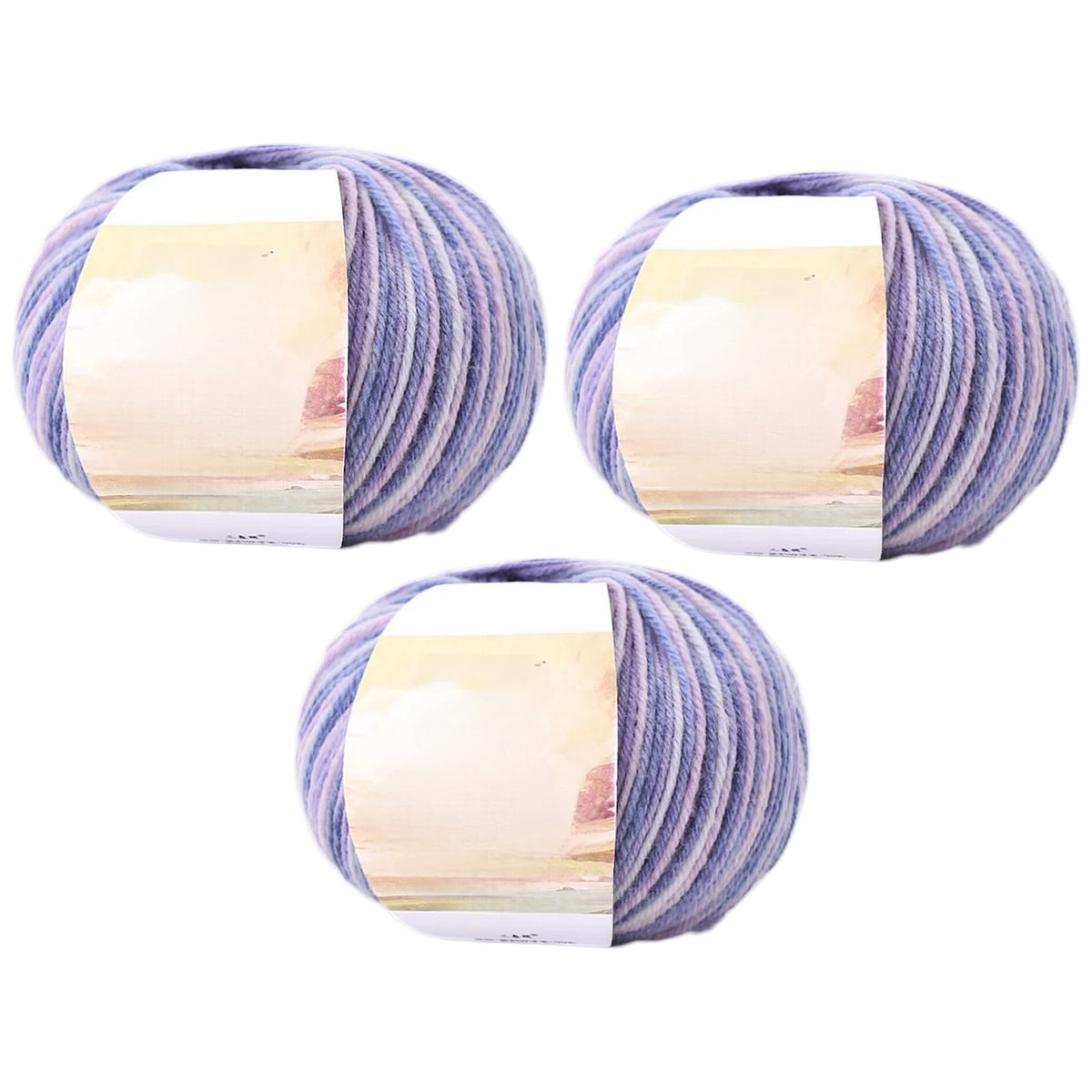 Superwash Wool Yarn, 50grams per Roll DK Weight for Knitting, Crocheting, and Soft Craft Projects, 150 Grams/5.29oz 327 yards, Pack of 3
