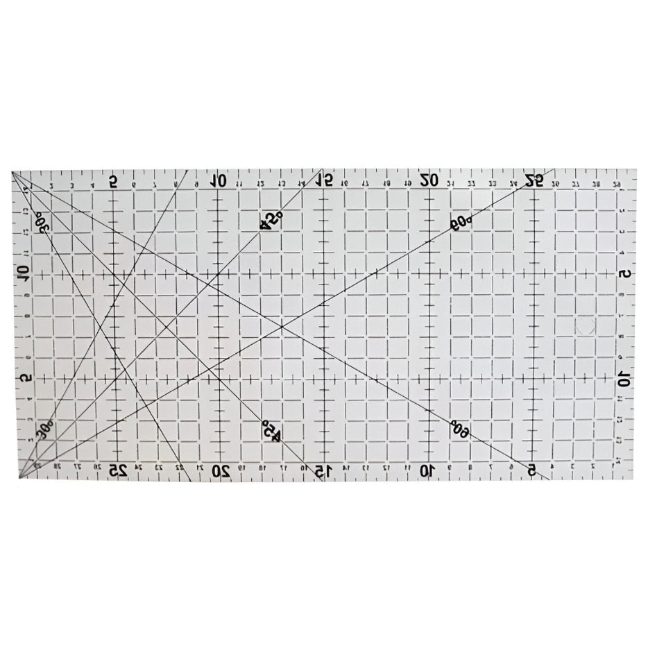 Acrylic Sewing and Quilting Ruler With Gridlines for Fabric Cutting, Measuring, Arts, and Craft Supplies