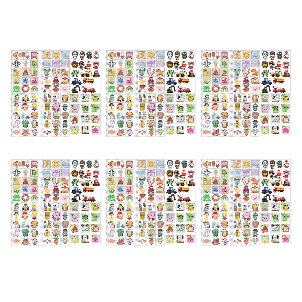 Instruction Pad for Fuse Beads With Assorted Patterns for Kids Crafting, DIY Designs, and Activity Projects