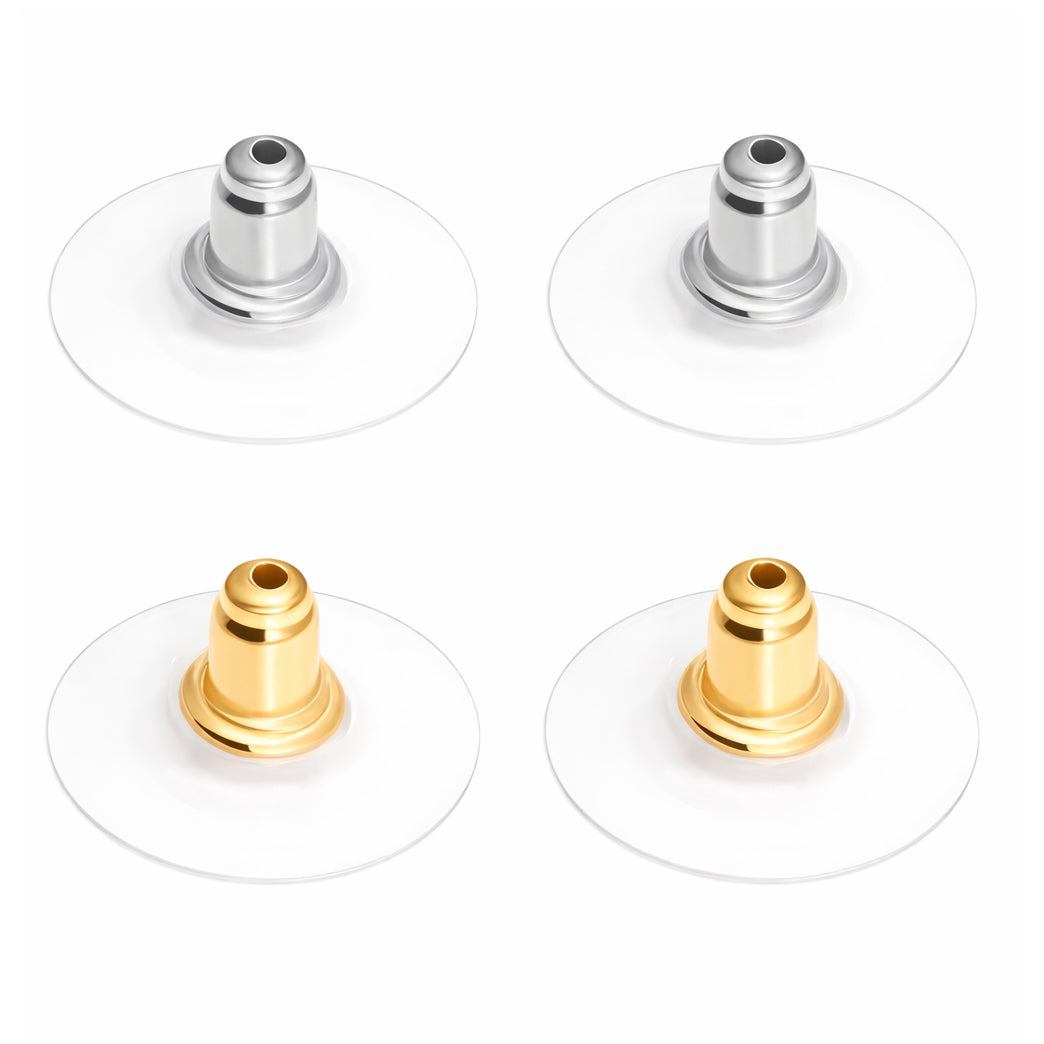 Clear Silicone Earring Backs Hypoallergenic Soft Rubber Stud Earring Safety Stoppers