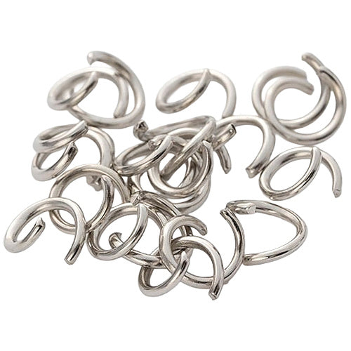 Open Jump Rings Iron for Jewelry Making Keychains Necklace Repair and DIY Crafts, Pack of 600