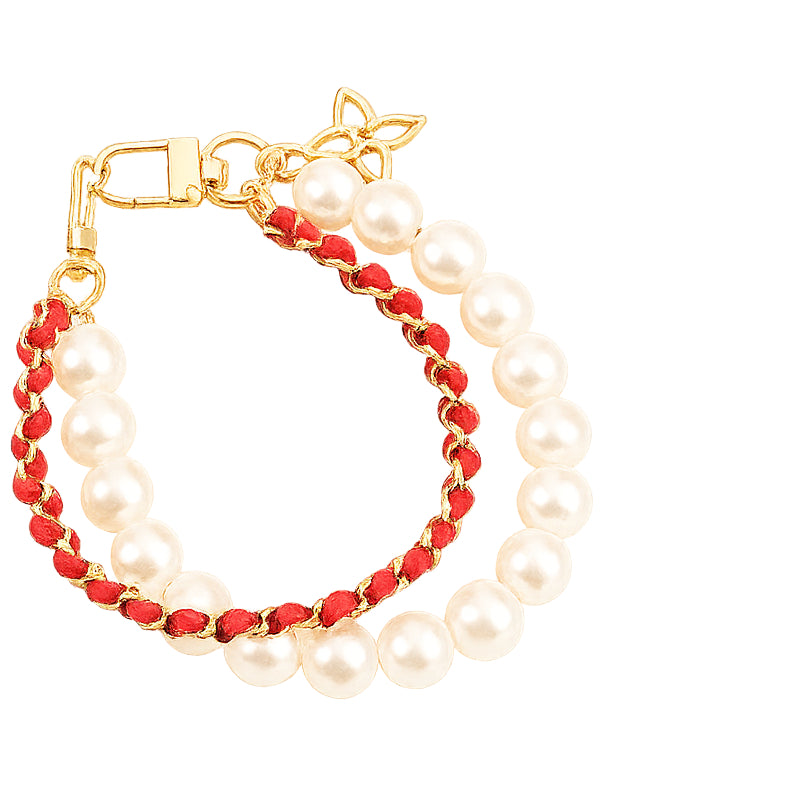 Pearl Purse Chain 12mm x 26cm Metal Handbag Strap Replacement for Shoulder and Crossbody Bags