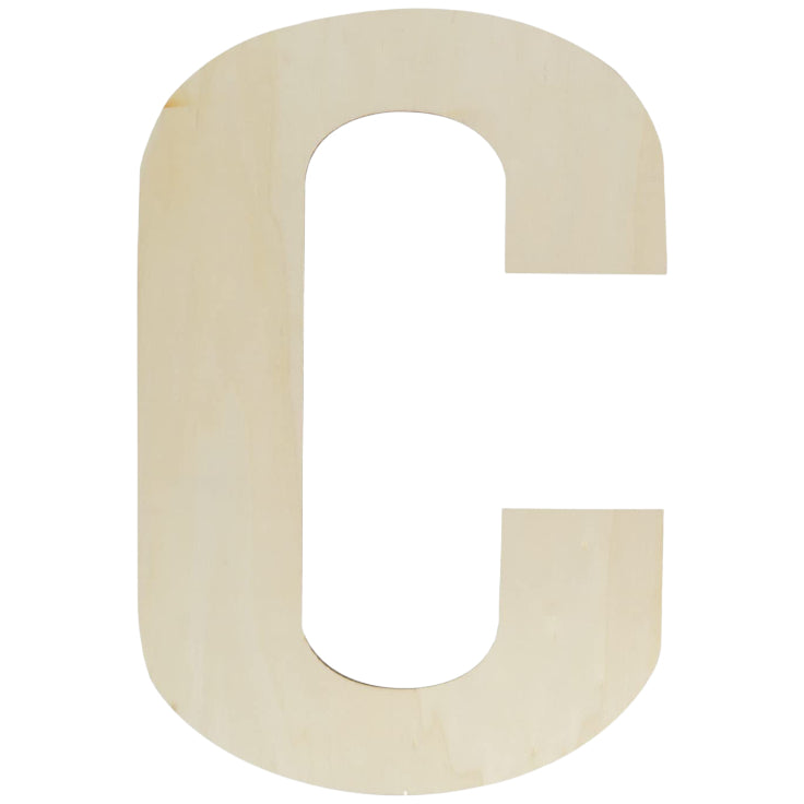 Unfinished Wooden Letter Style Surface for DIY Arts Crafts Home Decor Projects