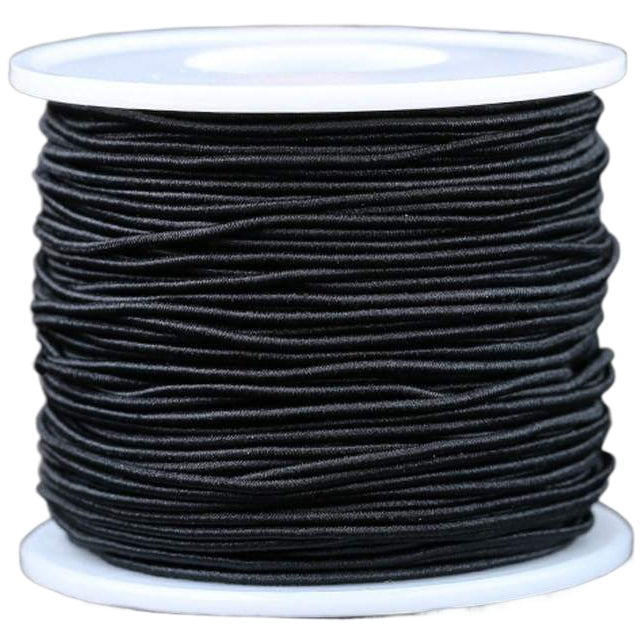 100m by 1mm Round Elastic Cord Polyester Rubber Stretch String for Jewelry Making and Crafts