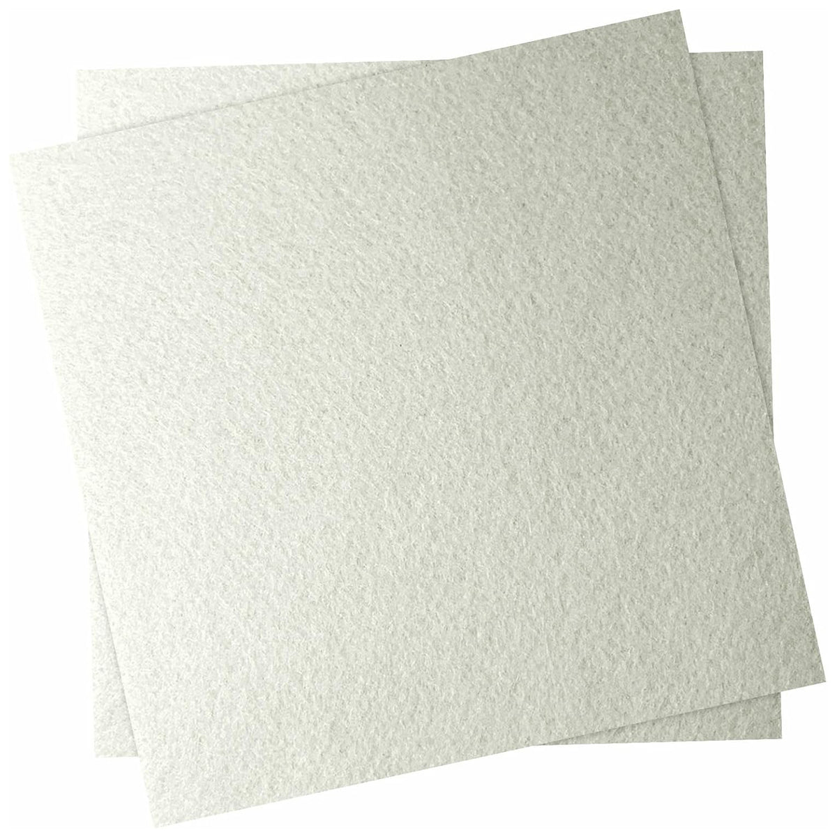 Polyester Felt Fabric Sheets, 12 x 12 Inches, 1 mm Thick for Sewing and Crafts, Pack of 2