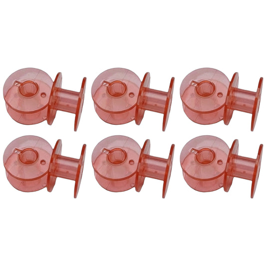 Transparent Sewing Machine Bobbins Plastic 20mm Universal Fit for Various Sewing Machine Brands, Pack of 12