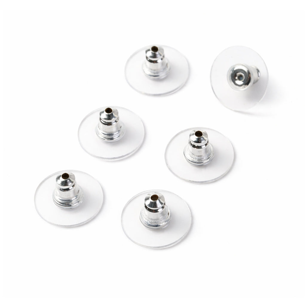 Earring Backs for Stud Earrings Stoppers Hypoallergenic Secure Fit, Pair of 3