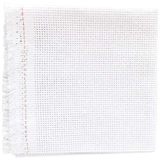 14 Count Natural Craft Waste Canvas for Cross Stitch Motifs on Garments Accessories and Home Decor