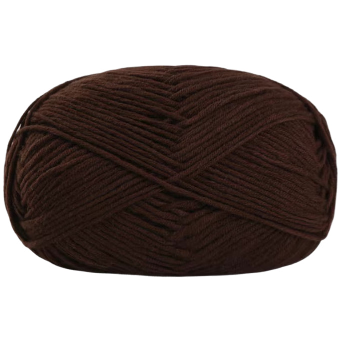Soft Cotton Acrylic Blend Yarn for Crochet Knitting Amigurumi Projects, 50 Grams/1.76oz 140 yards