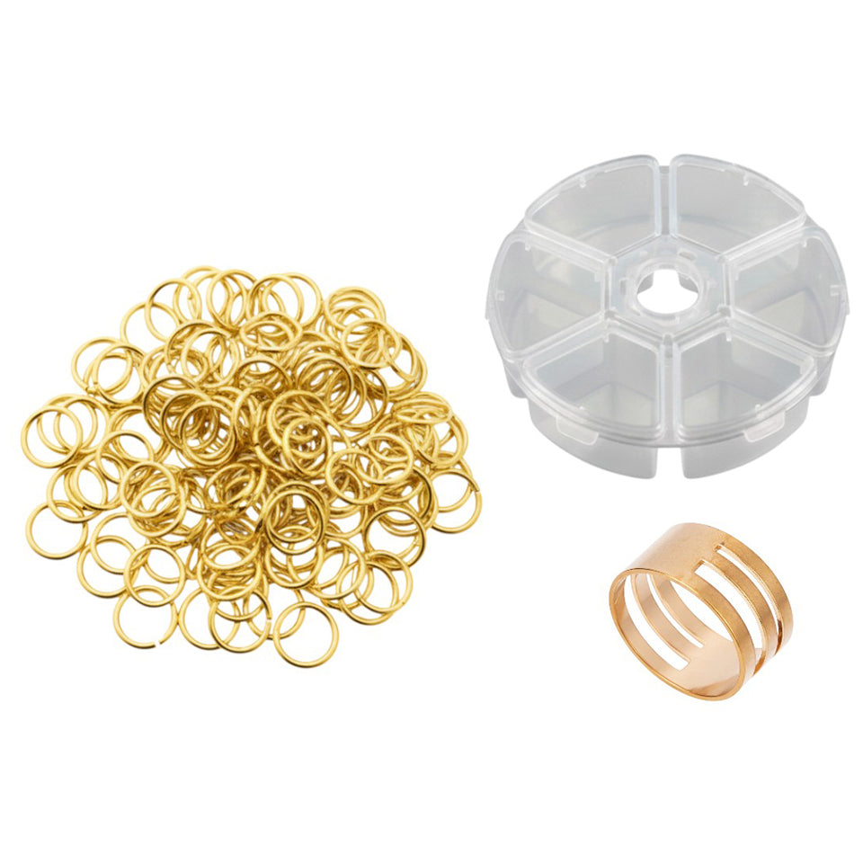 Stainless Steel 18 Gauge Jump Rings Open Connector Rings for Jewelry Making, Chainmail, Keychains and DIY Crafts