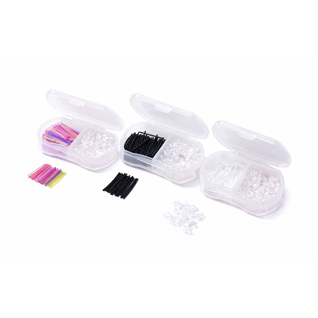 Clear Plastic Stud Earrings with Silicone Backs Transparent Posts and Storage Box for Sports Work and DIY Jewelry Making Set