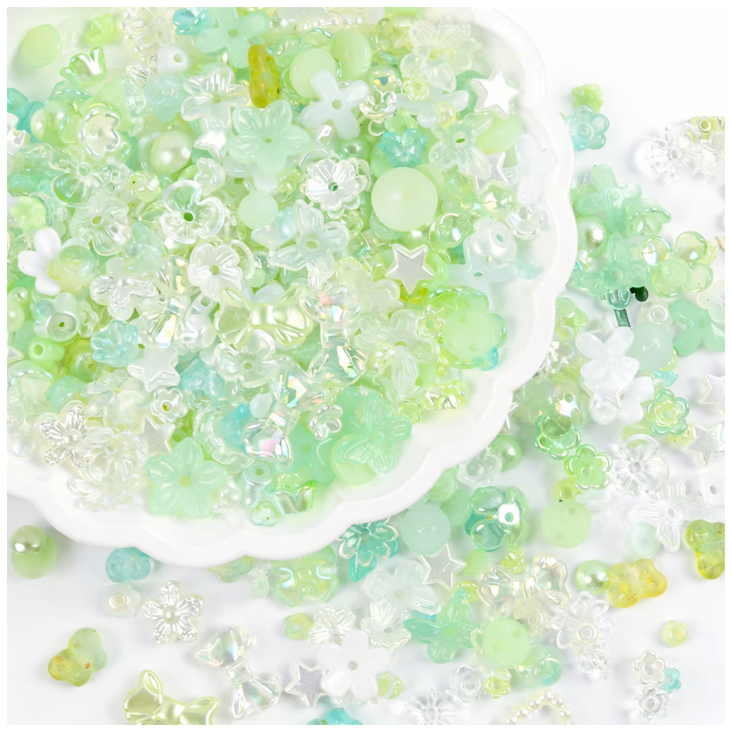 Assorted Acrylic Beads 180 to 240 Pieces for Bracelet Necklace and DIY Jewelry Making