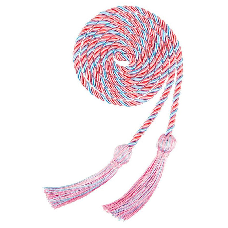 67 Inches Gold Graduation Cords for 2025 Ceremonies Braided Style Honor Tassel Rope