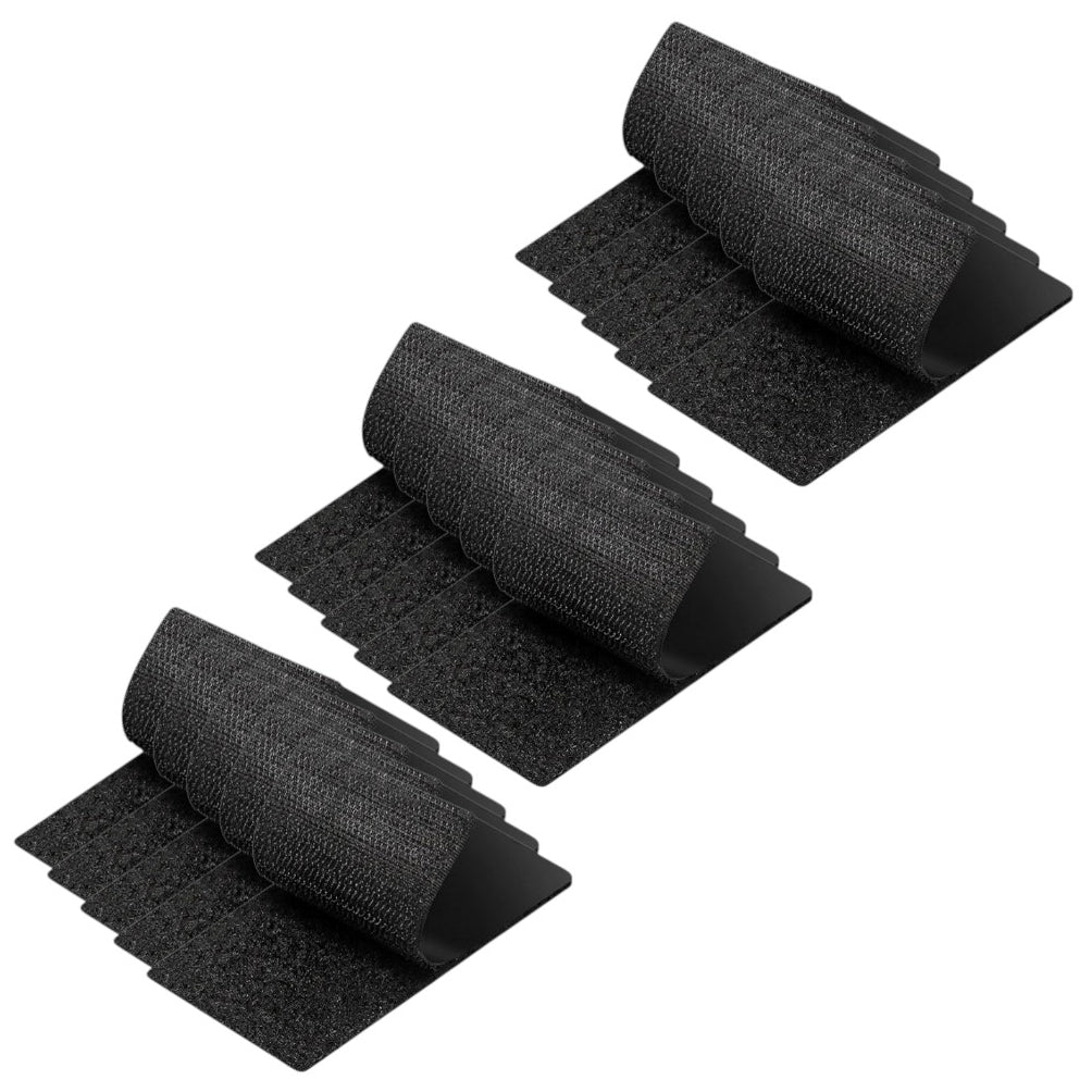 Strips with Adhesive for Fabric, No Sew Stick On for Fabric, Sticky Back for Clothes, Curtains - Heavy Duty Double Sided Hook and Loop Hem Tape Fasteners, No Sewing No Iron
