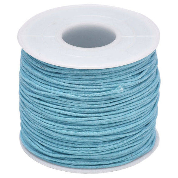 1mm 76.55 Yards Waxed Cotton Cord String for Beading, Macrame, Bracelet, and Necklace Making