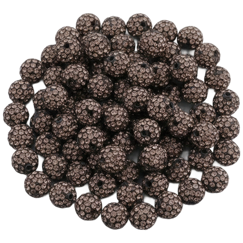 Sparkle Rhinestone Clay Beads Round Disco Spacer Beads for Jewelry Making, Bracelets, Earrings and DIY Craft Projects