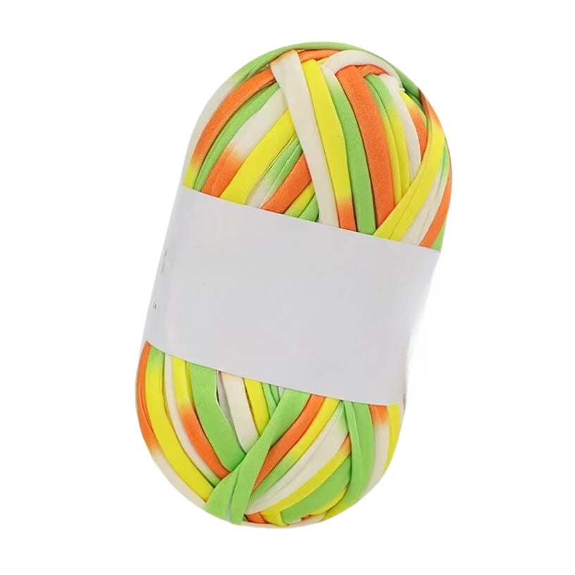 Polyester T-Shirt Yarn for Crochet Bags, Baskets, Coasters, and Crafts, 100g/3.53oz 48 Yards