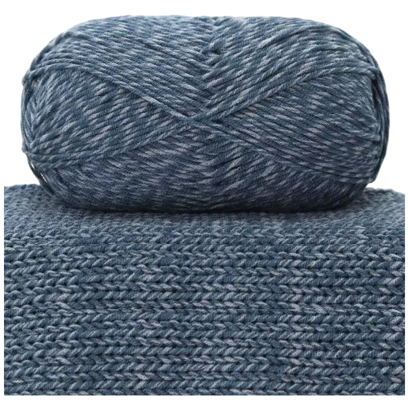 Stonewash Jeans Yarn, Soft Craft Yarn for Knitting and Crocheting, 100 Grams/3.53oz 262.47 Yards