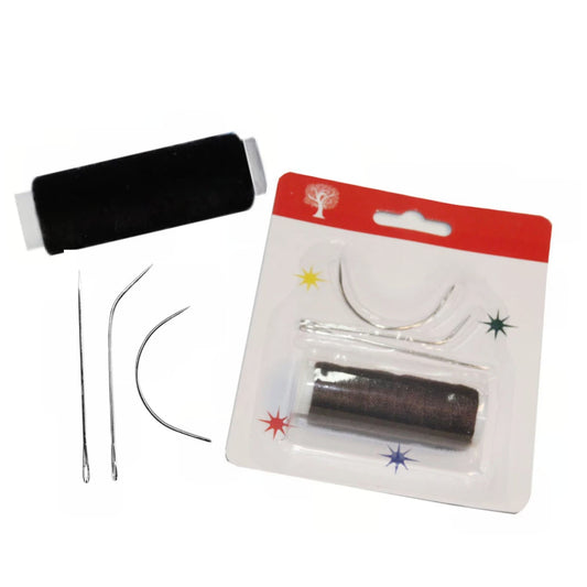 Curved Weaving Needle and Thread Guide Tool Set for Wig Making and Hair Extensions Sewing