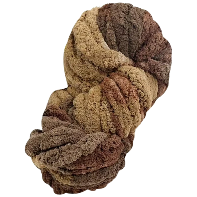 Super Chunky Chenille Yarn Soft Thick Fluffy Polyester for Arm Knitting Blankets and Home Decor, 20mm Thick 250 Grams/8.82oz 27.34 yards