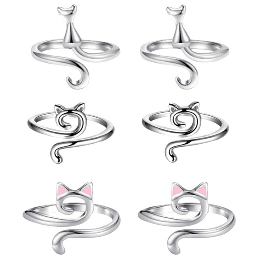 6pcs Adjustable Metal Yarn Guide Rings with Box for Faster Knitting and Crochet Projects