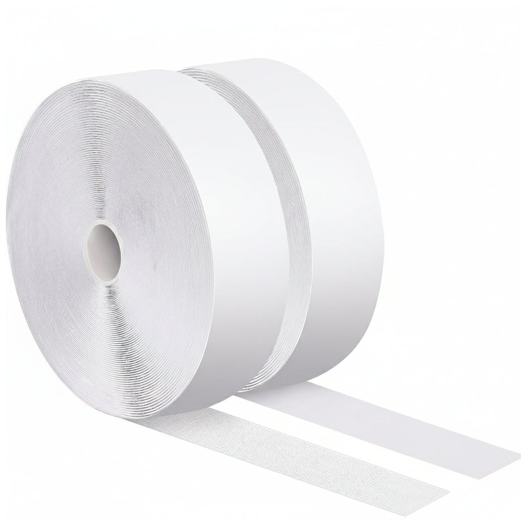 Heavy Duty Adhesive Hook and Loop Tape for Couch Cushions Rugs and Wall Mounting, Pack of 2