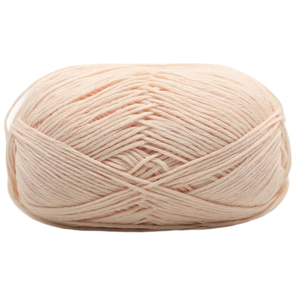 4-Ply Fingering Weight Yarn, 153 Yards 50g/1.76oz 100% Cotton Thin Yarn for Crochet & Knitting