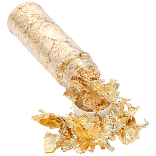 Metallic Foil Flakes with Tweezers for Resin Nail Art Painting Jewelry Making and DIY Crafts