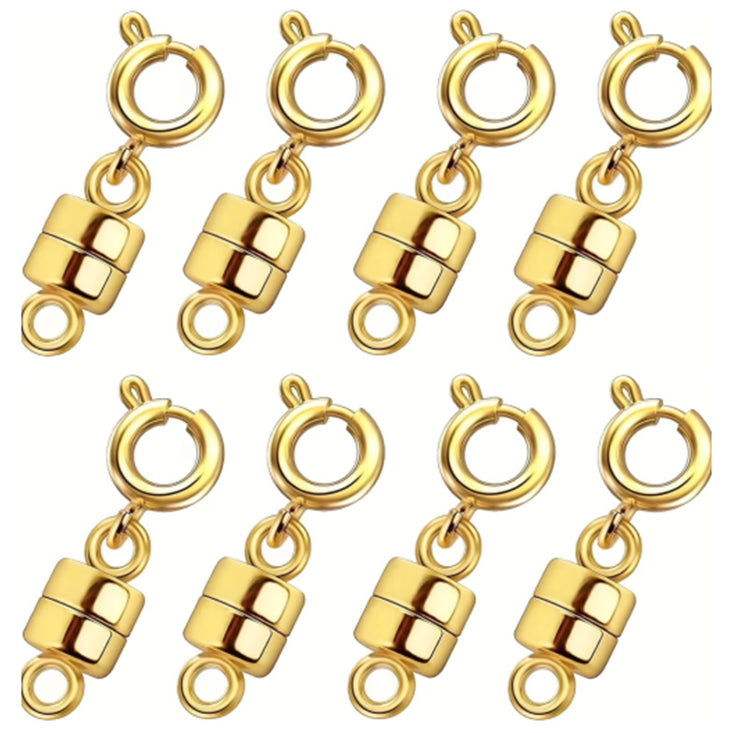 Strong Magnetic Necklace Clasps Gold and Silver Converters for Bracelets and Jewelry Chains