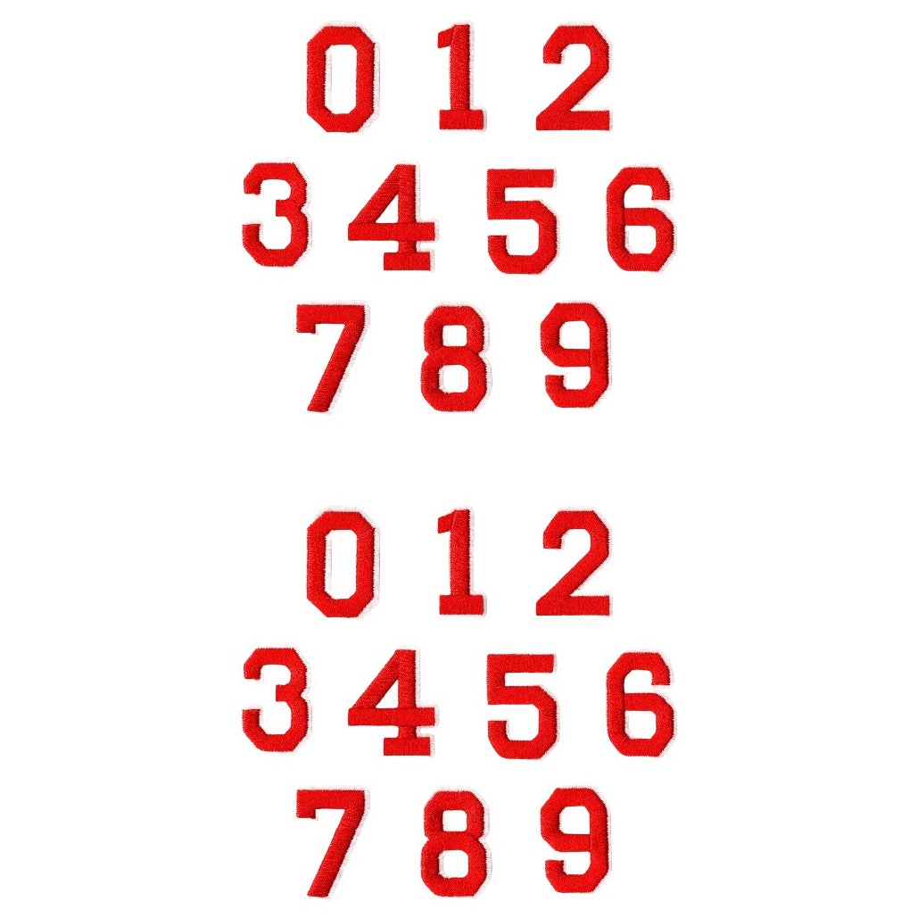 Iron-On Alphabet and Number Embroidered Patches for Clothing, Hats, Jeans, DIY Crafts and Sewing Repairs